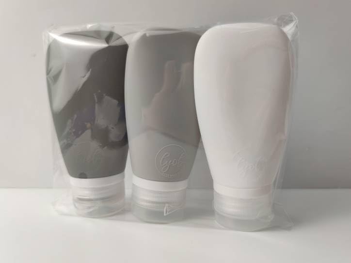 LYOB botellas transparentes 90ml para ver líquidos fácilmente.