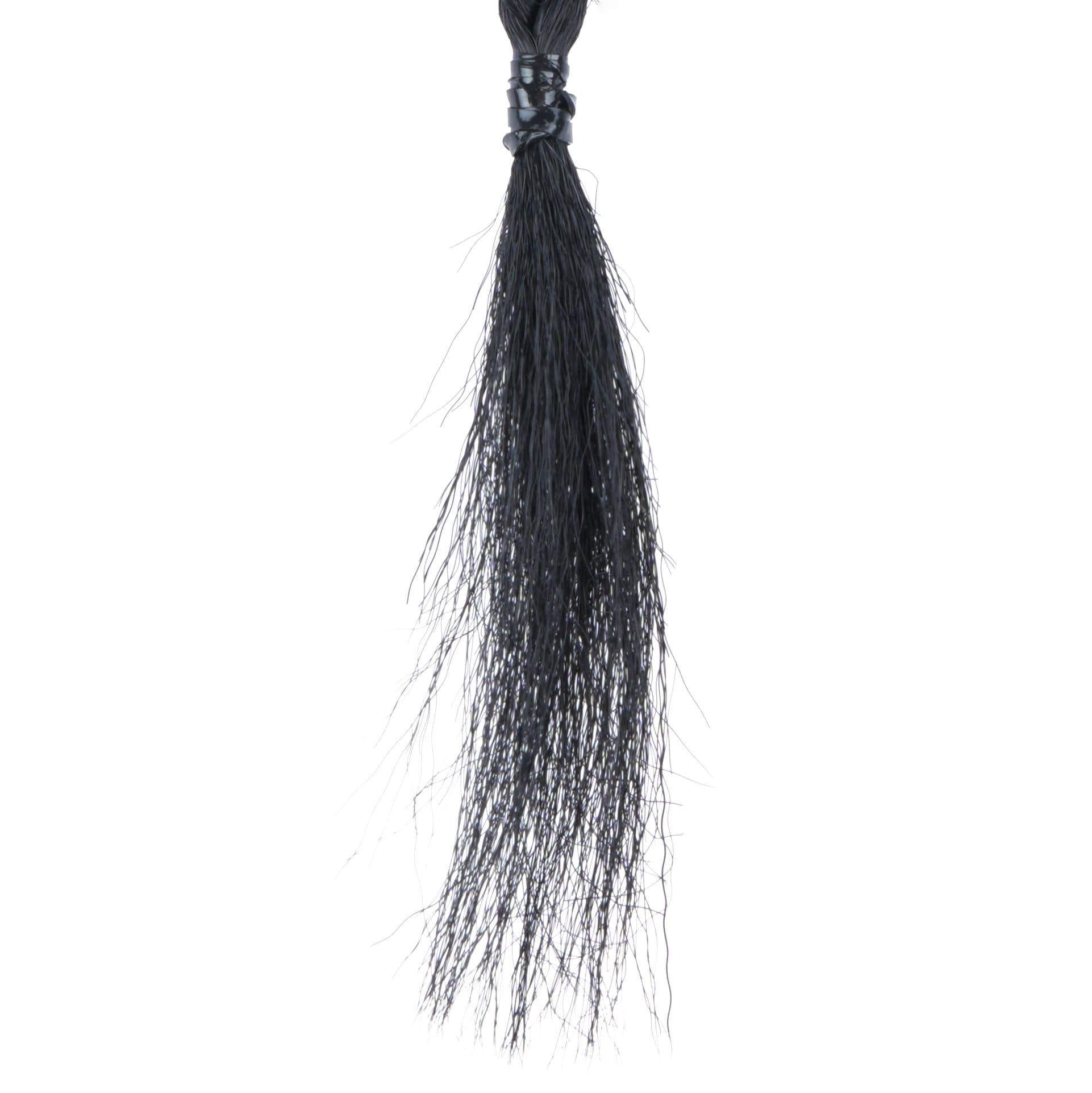 LyoRuSi extensión cola de caballo negra, ideal para cambios de look rápidos.