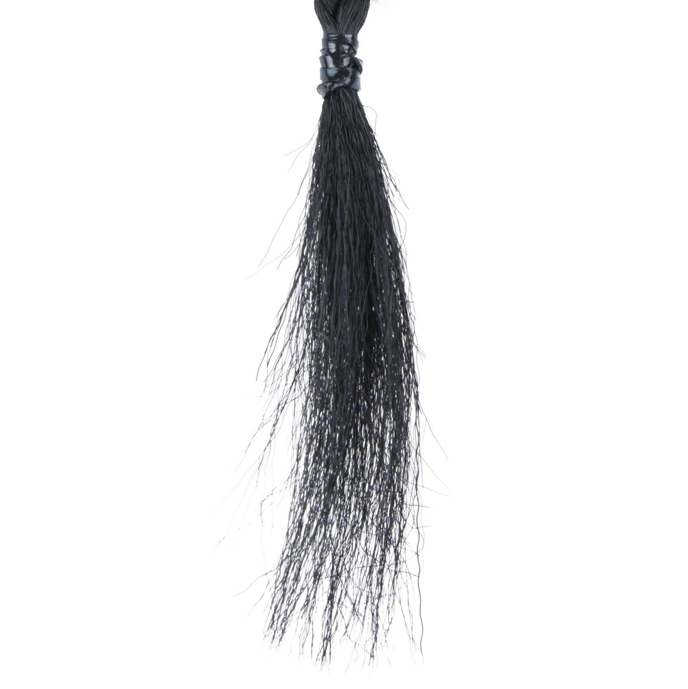 LyoRuSi extensión cola de caballo negra, ideal para cambios de look rápidos.