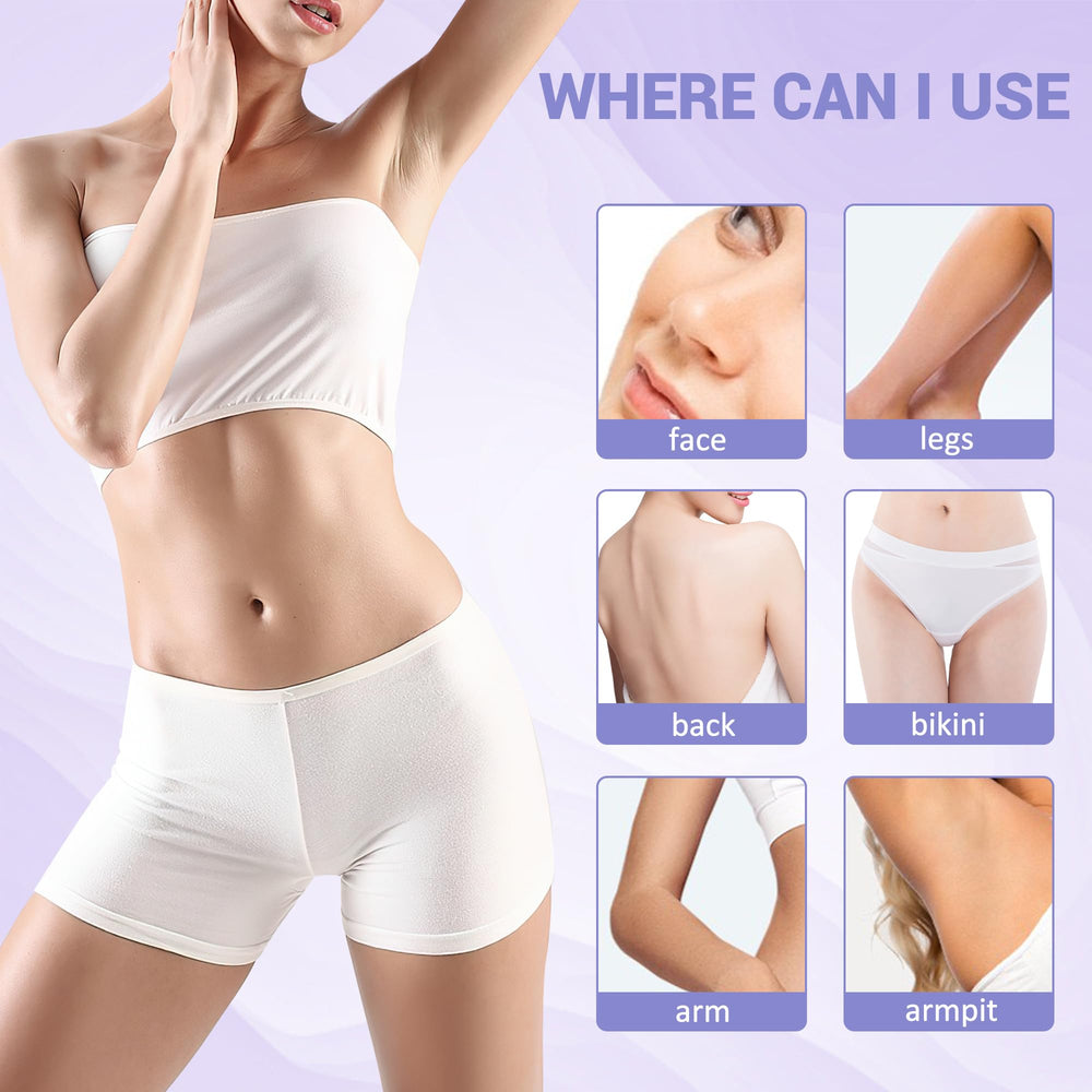 LYQC depilación de cuerpo entero con temperatura cómoda para mayor confort.