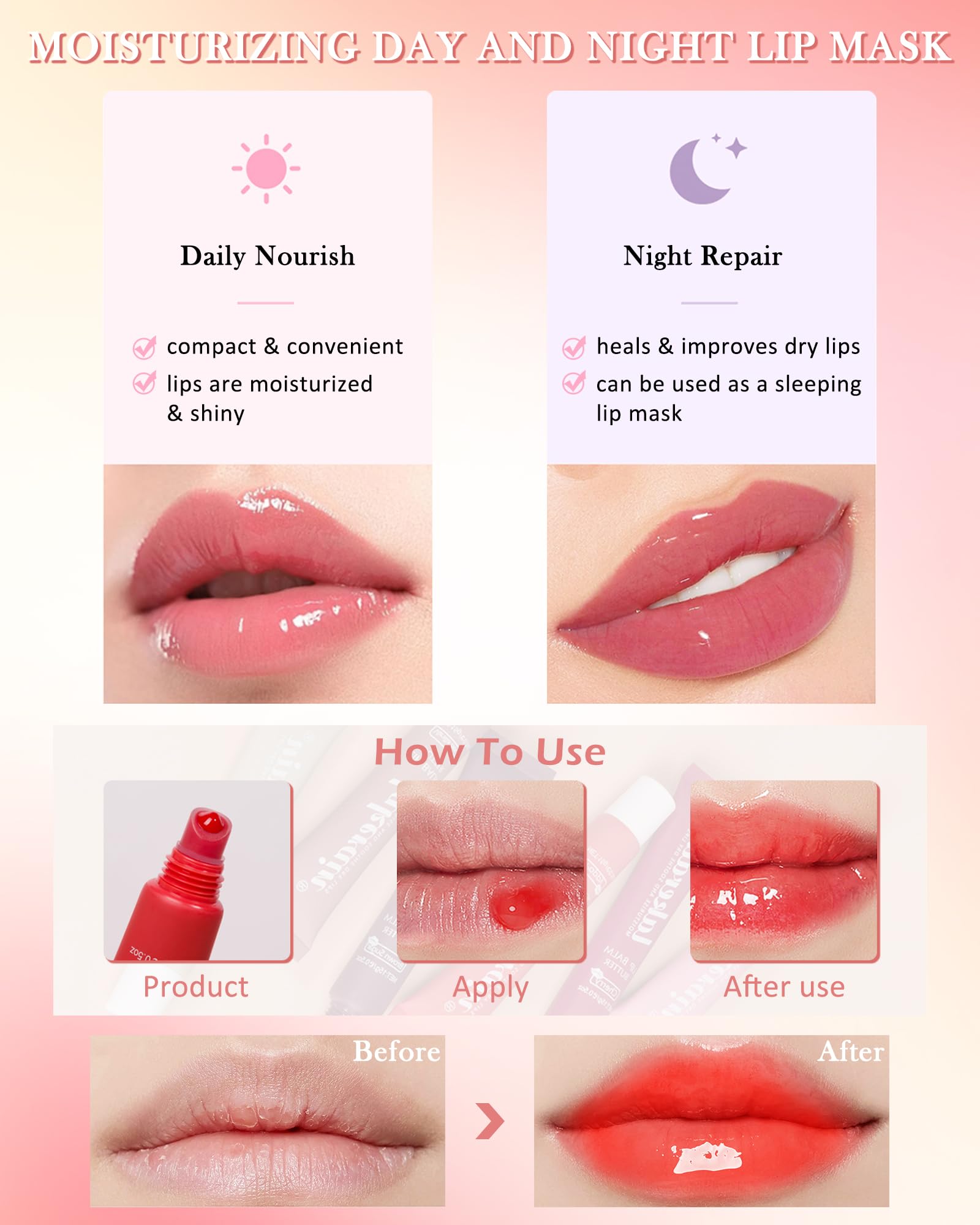 LYSdefeu aceite cuidado labial brillo largo: hidratación duradera para labios suaves y radiantes.