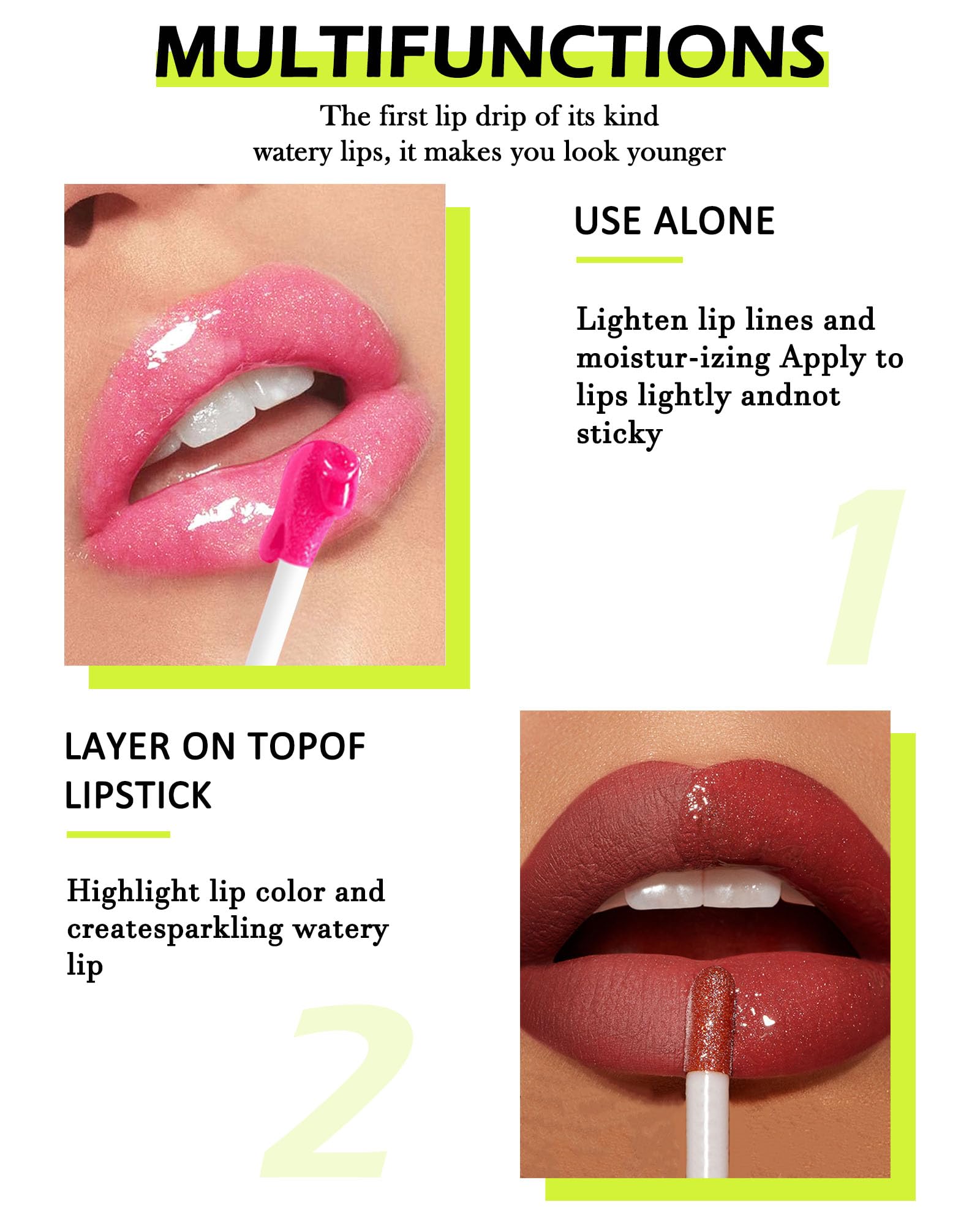LYSdefeu Brillo Labial: acabado brillante natural que realza la sonrisa.
