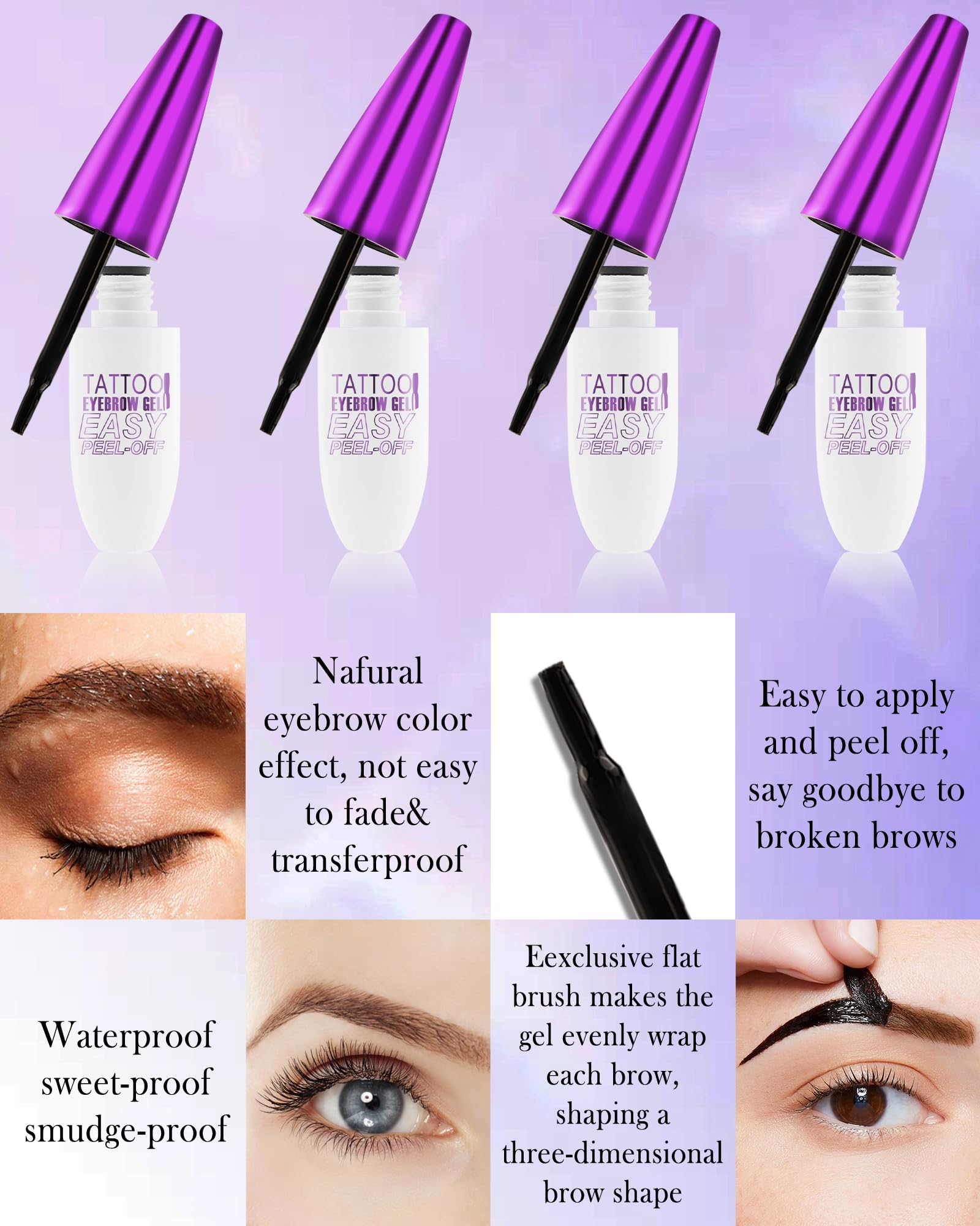 LYSdefeu formula with Royal Jelly and Aloe nourishes brows while tinting.