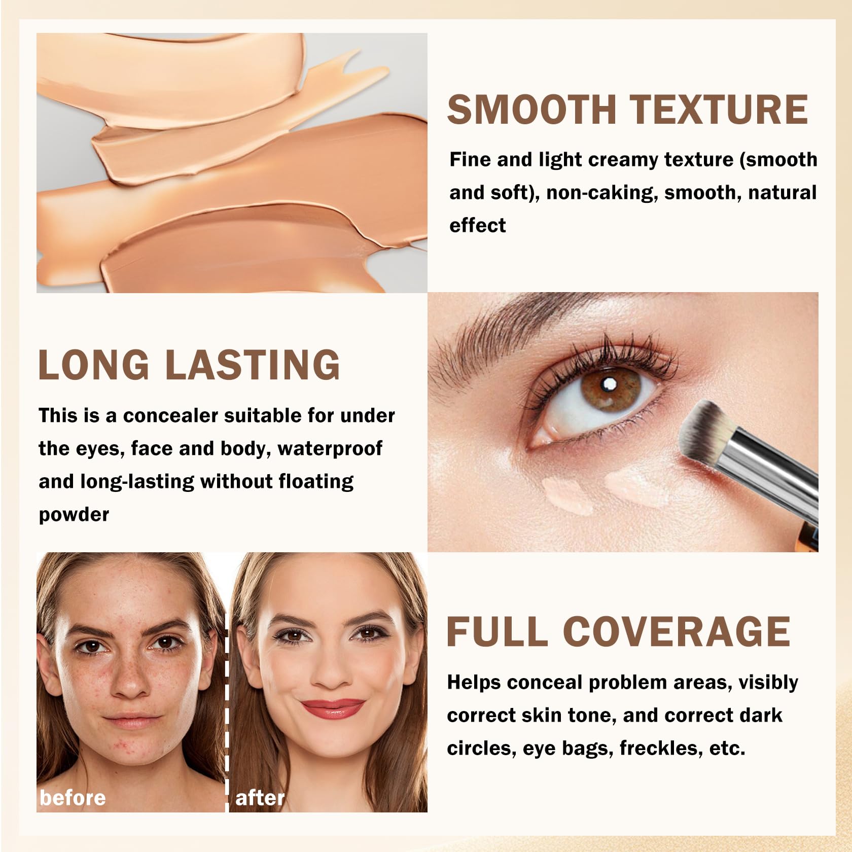 LZXLUKGIR Corrector con contorno sutil realza rasgos faciales