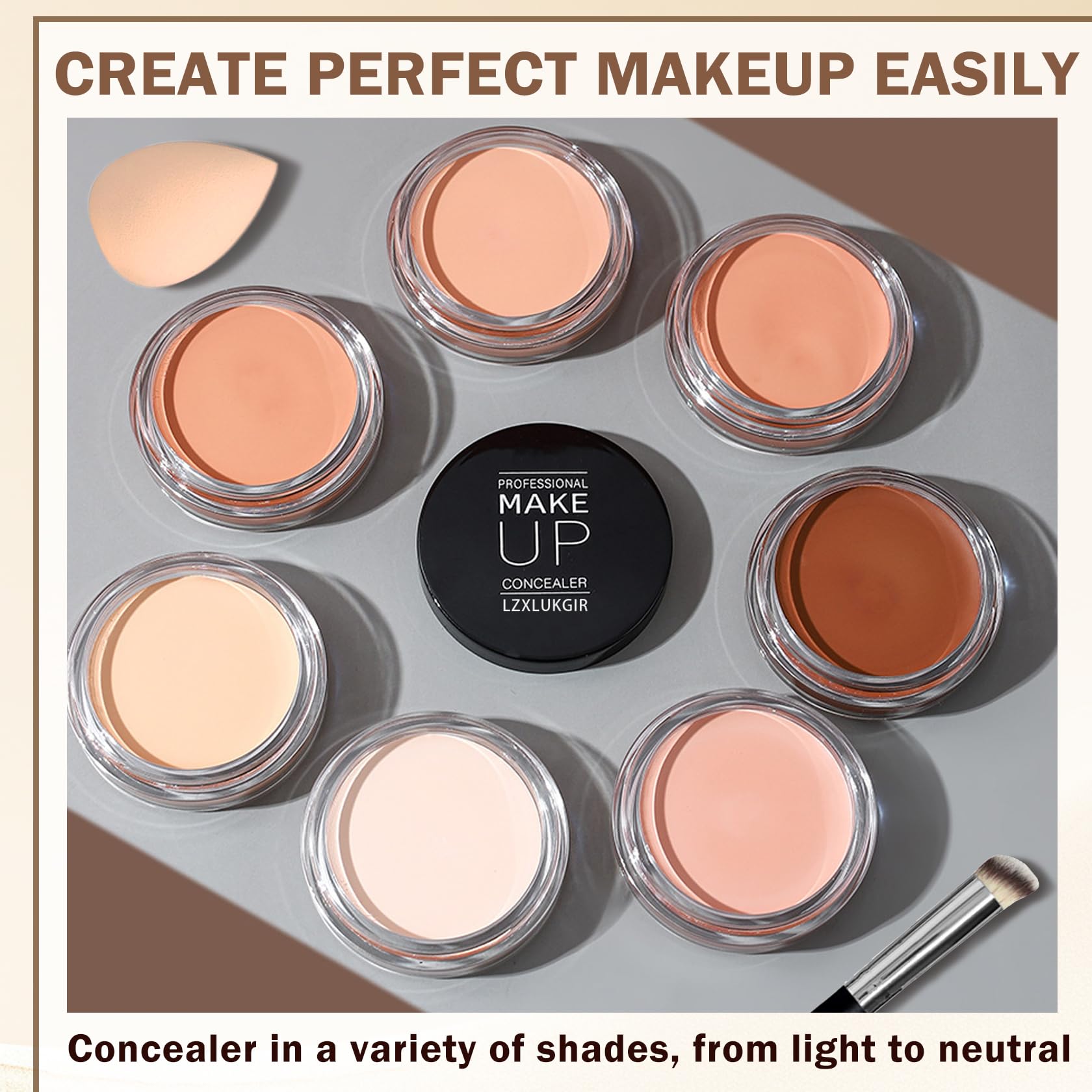 LZXLUKGIR Maquillaje natural diario con apariencia suave
