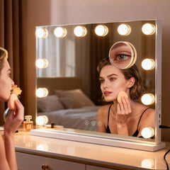 M MIVONDA Miroir 12 LED pour un éclairage uniforme