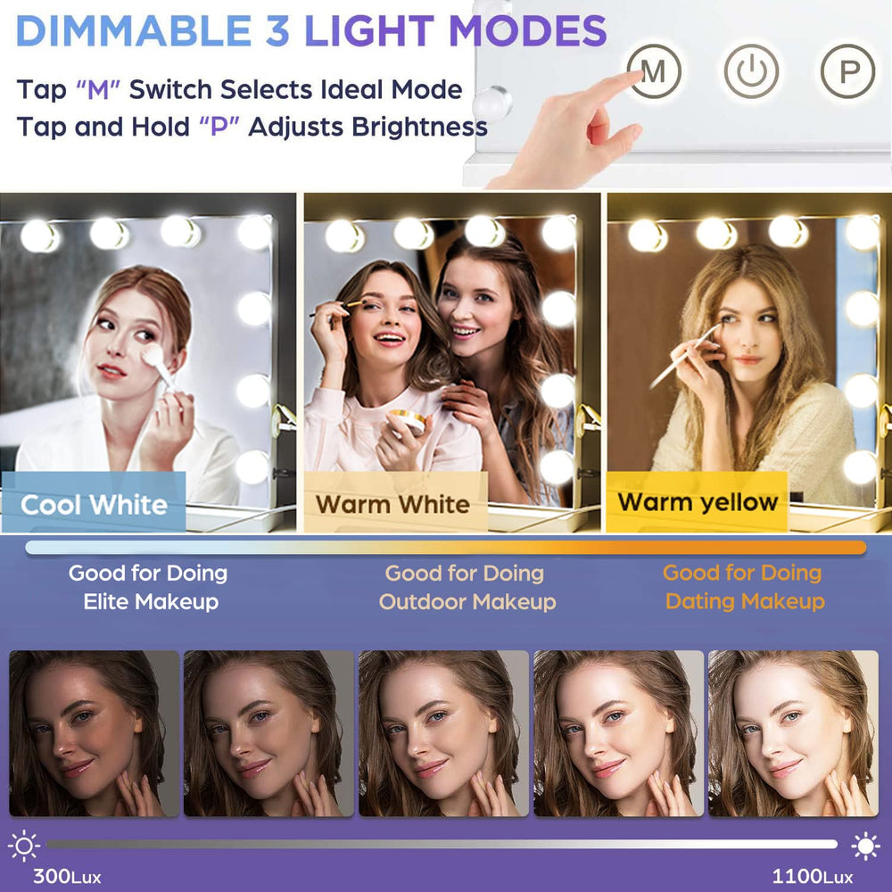 M MIVONDA Loupe 10x pour les détails des yeux et sourcils
