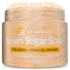 M3 Naturals exfoliante azucar morena cuerpo: suaviza piel y promueve brillo saludable