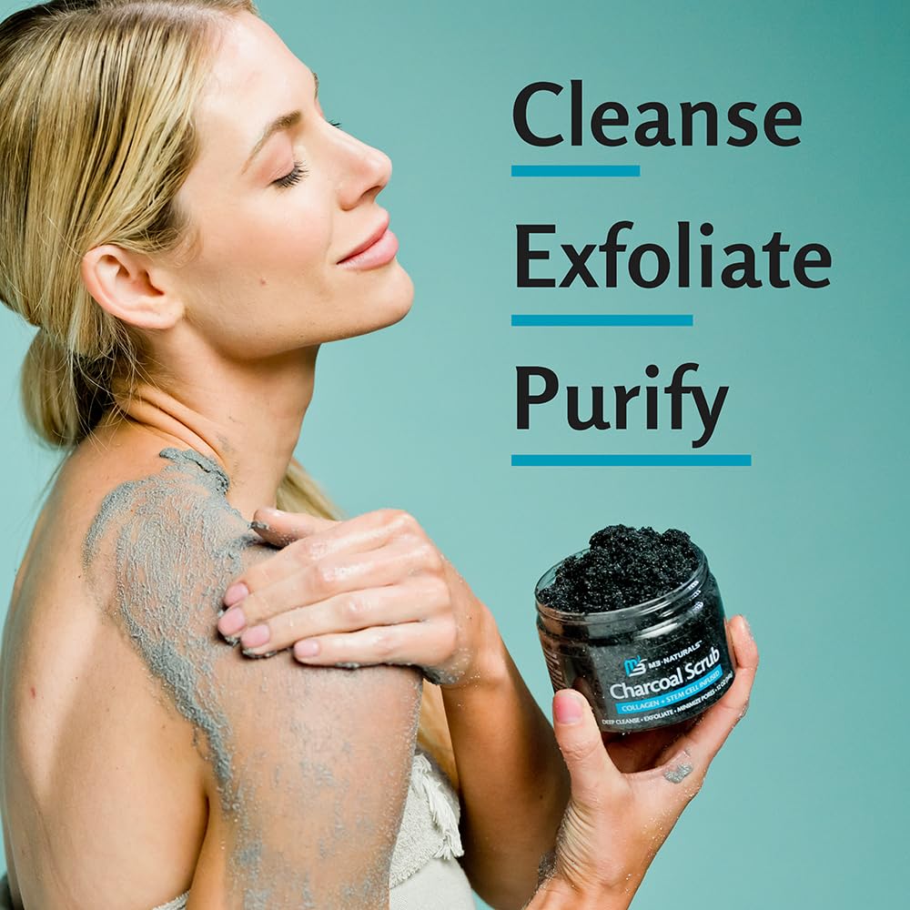 M3 Naturals exfoliante carbón activado axilas, desintoxica suavemente