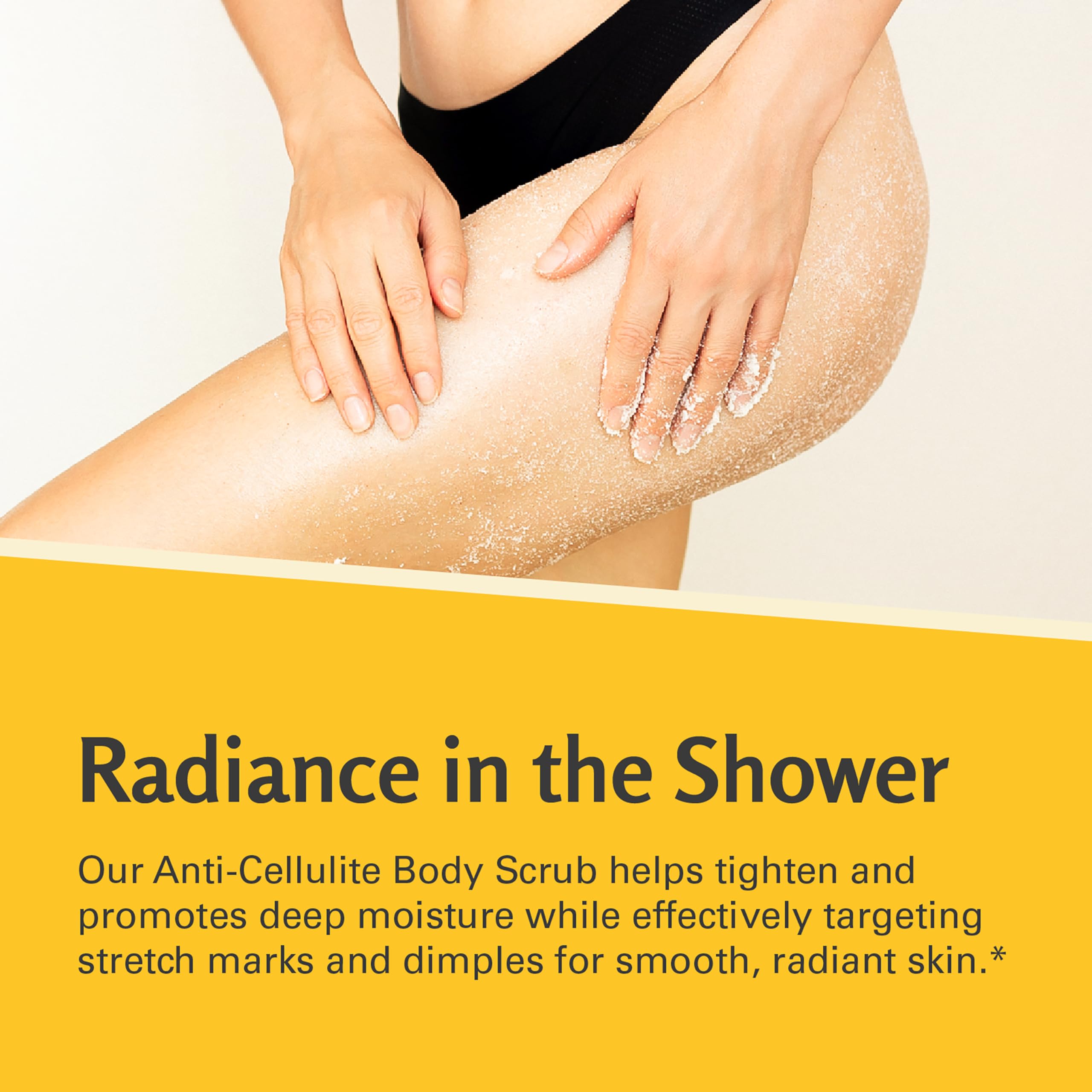 Gommage pieds-mains-glutes M3 Naturals, texture fine adoucissant extrémités.