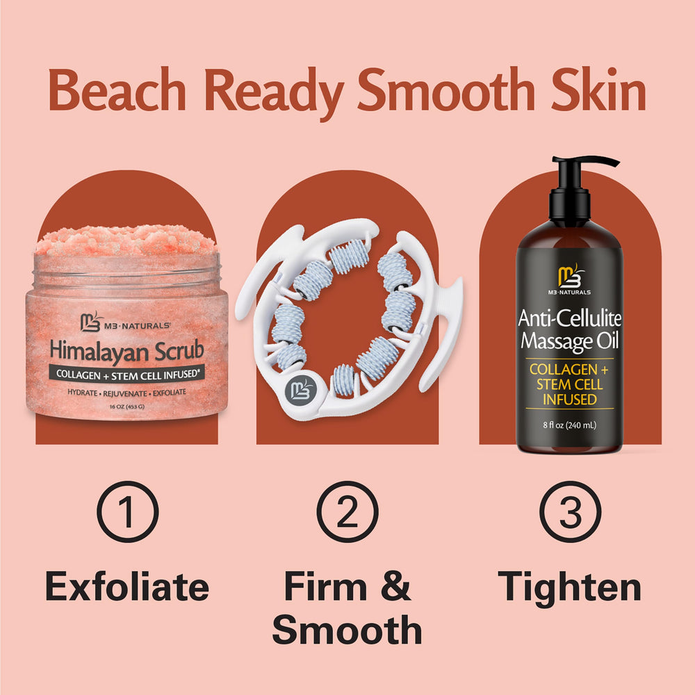 M3 Naturals gommage sel Himalaya peau éclatante et tonifiée