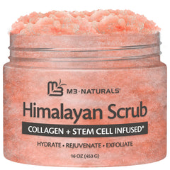 M3 Naturals gommage sel Himalaya visage exfoliation douce et hydratante