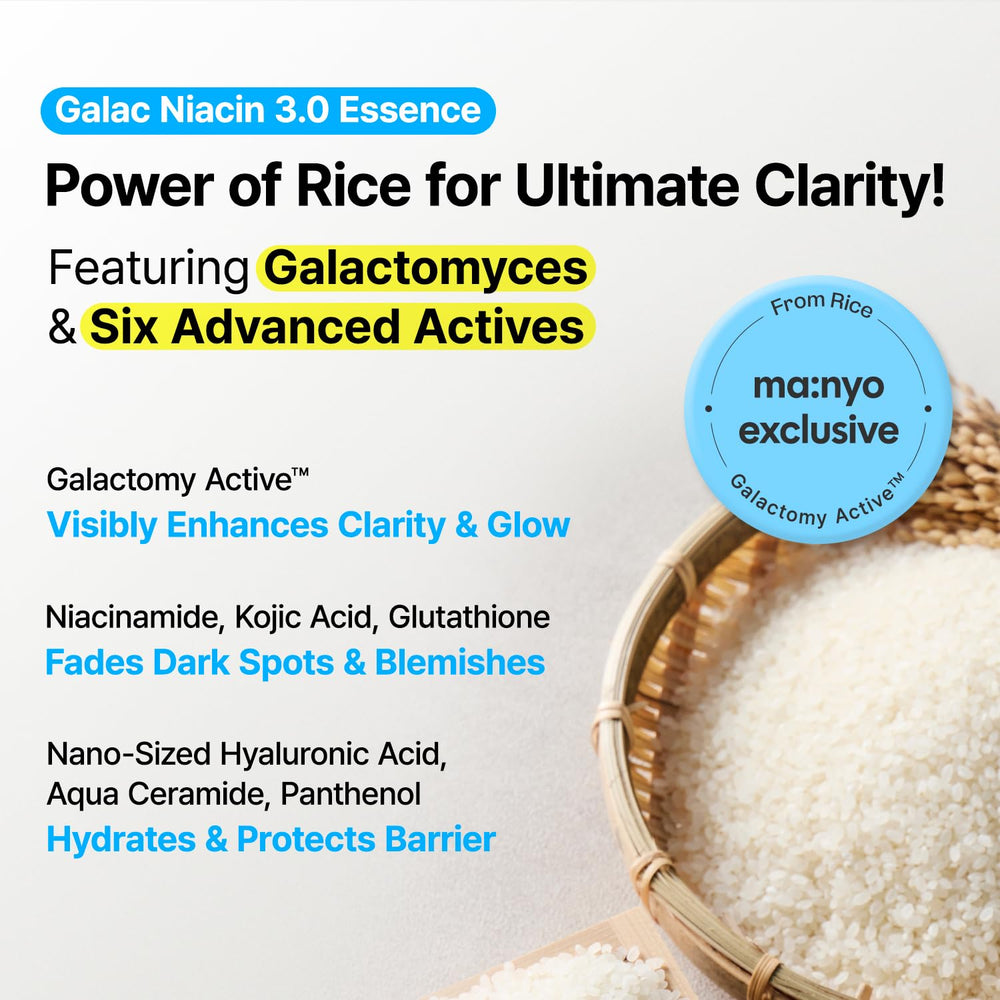 ma:nyo Galac Niacin 3.0 Essence: textura ligera para una aplicación cómoda.
