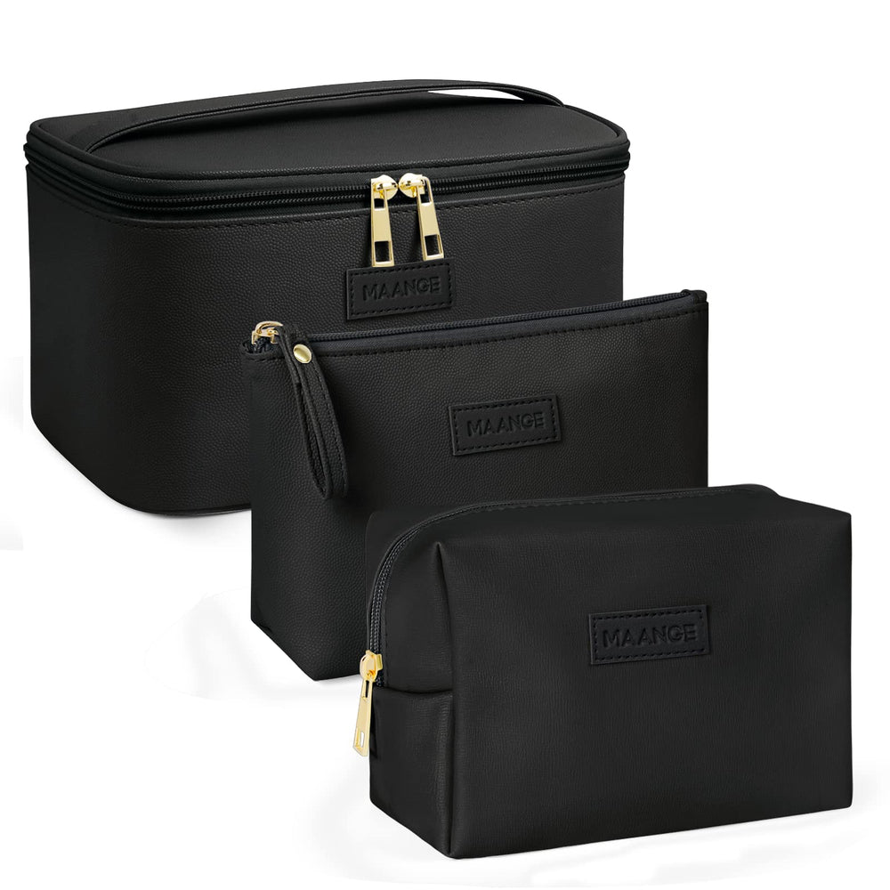 MAANGE bolsa de maquillaje grande con gran capacidad para viajar y organizar tus cosméticos