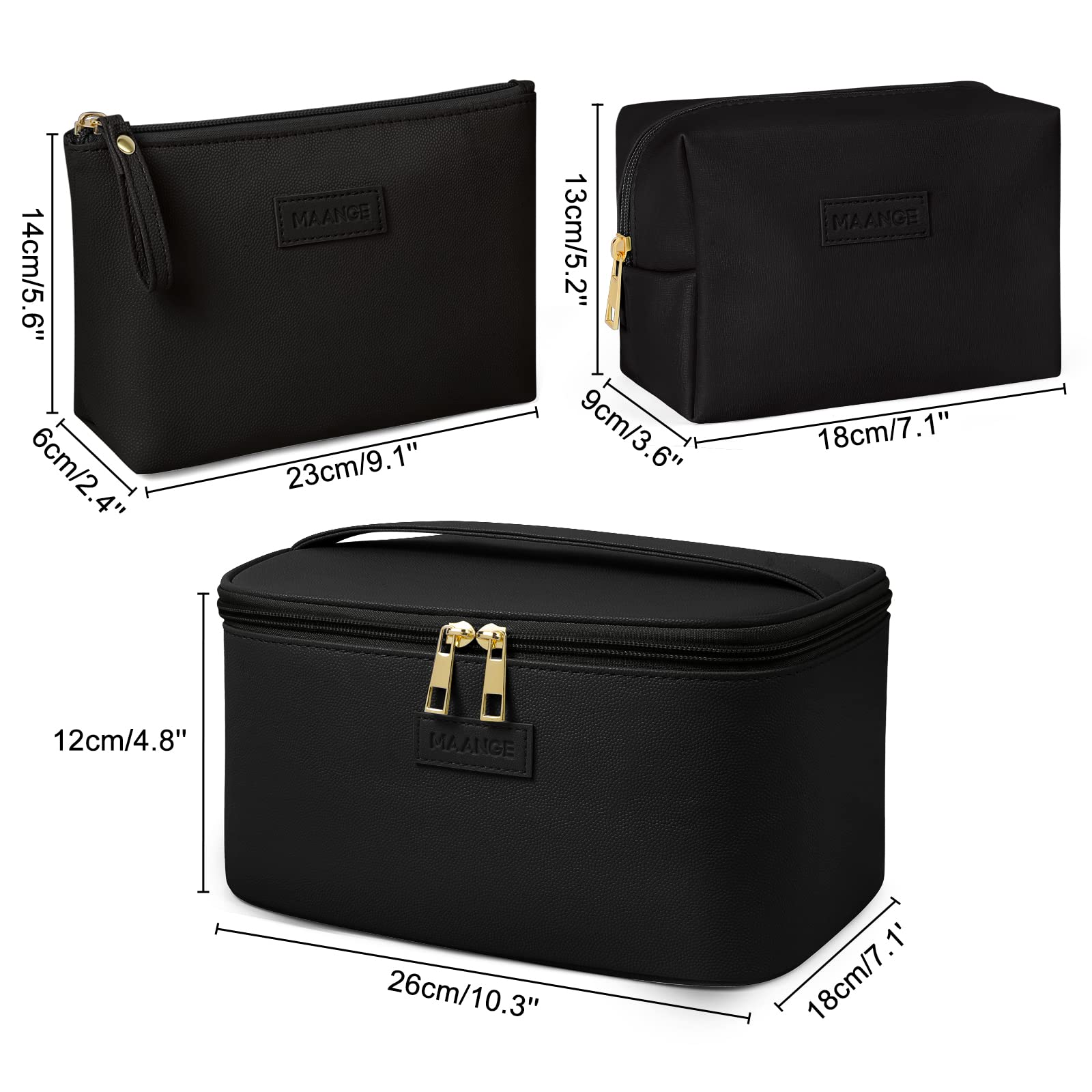 MAANGE bolsa de maquillaje pequeña 2 adecuada para bolsos y salidas cortas