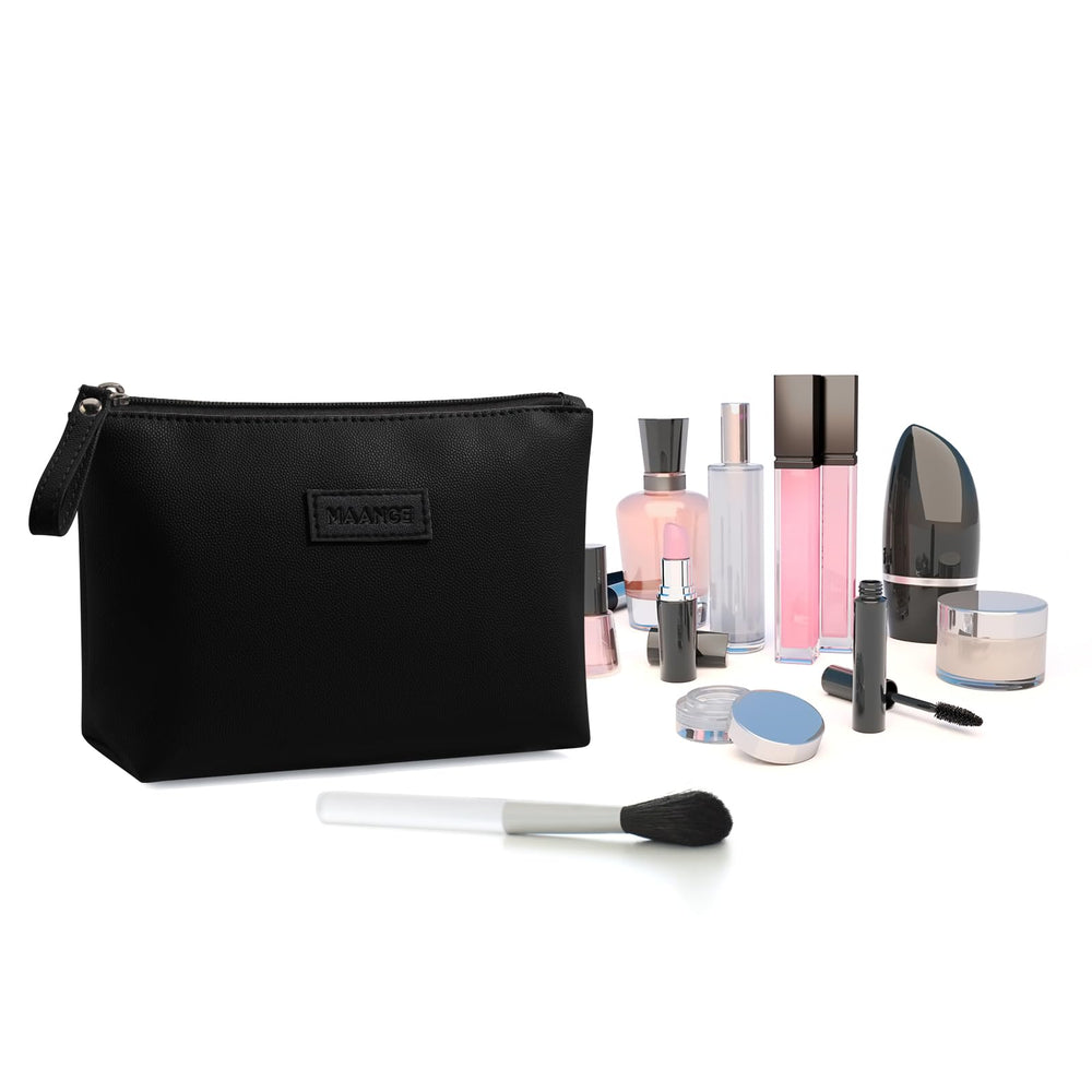 MAANGE bolso cosmético negro, perfecto para uso diario.