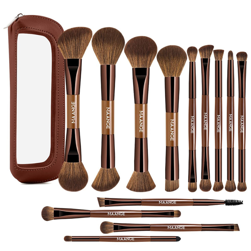 MAANGE set de 13 brochas con bolsa para acabado profesional