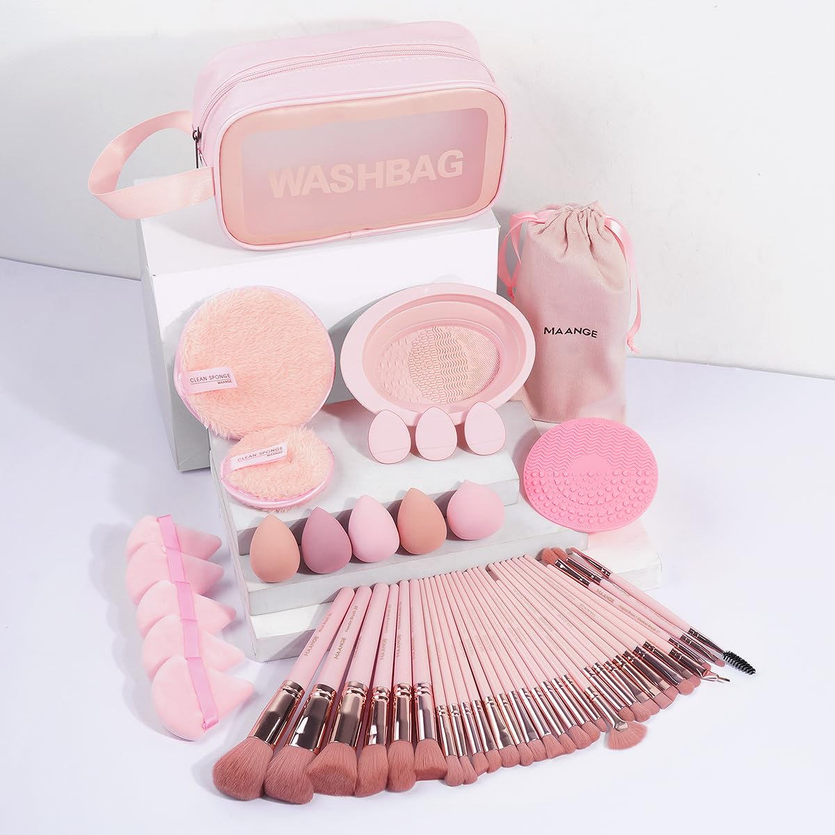 MAANGE Conjunto completo de maquillaje para uso diario.