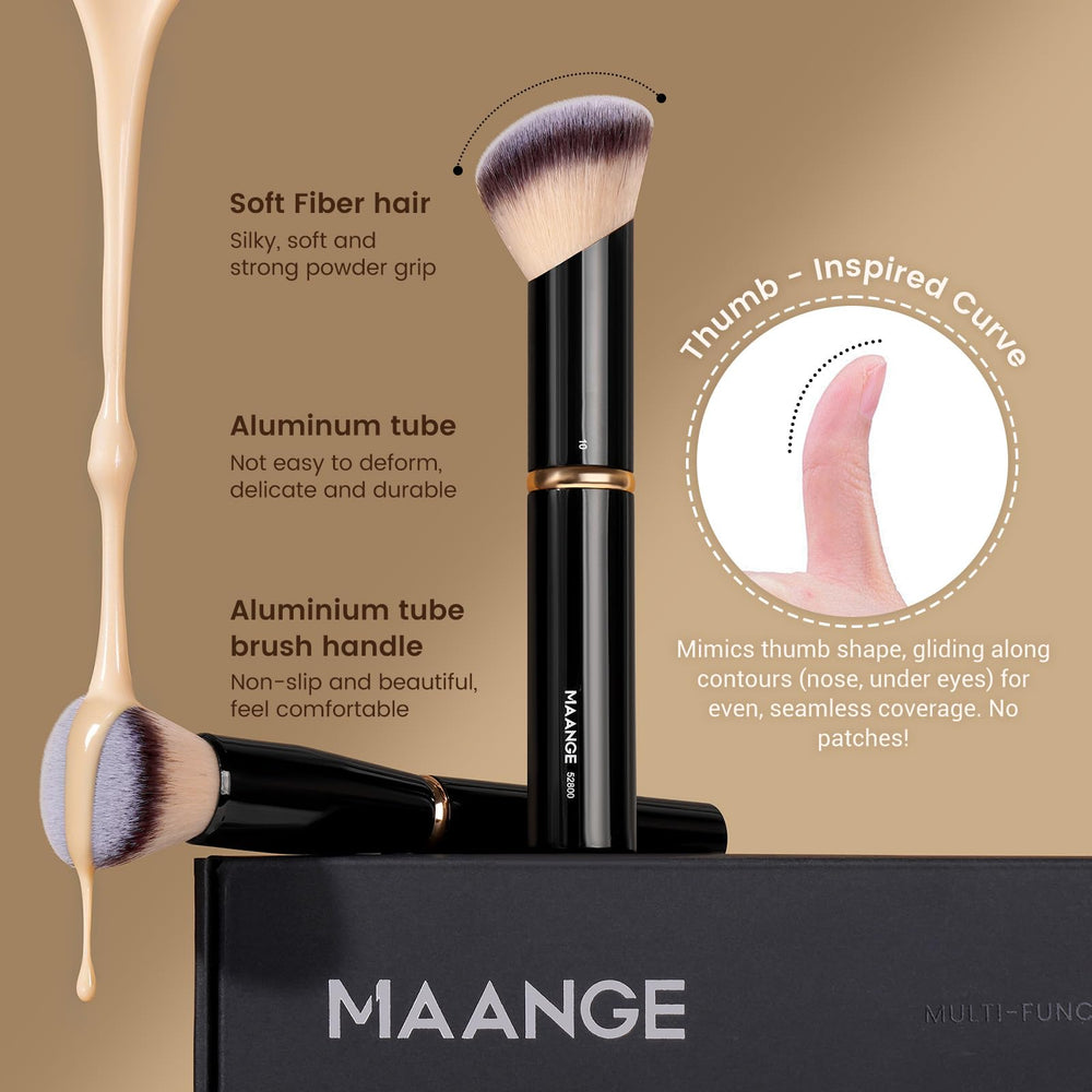 Pinceles MAANGE de ojos con doble extremo: versatilidad para sombras y delineado.