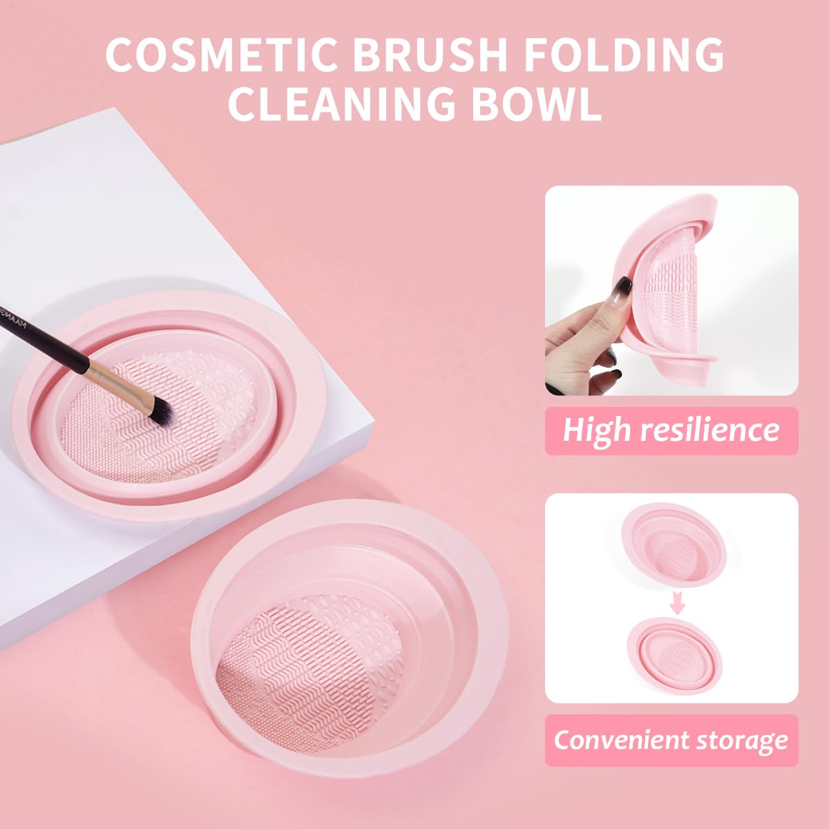 MAANGE Puff mini pulgar para retoques precisos en ojos.