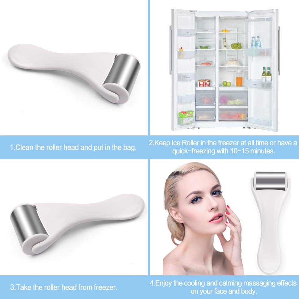 Maange rodillo de hielo para relajación facial y corporal ofrece sensación refrescante.