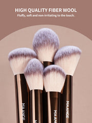 MAANGE set de 13 tipos de brochas para maquillaje preciso.