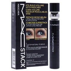 MAC Macstack Mascara Superstack logra alargamiento visible en cada pasada