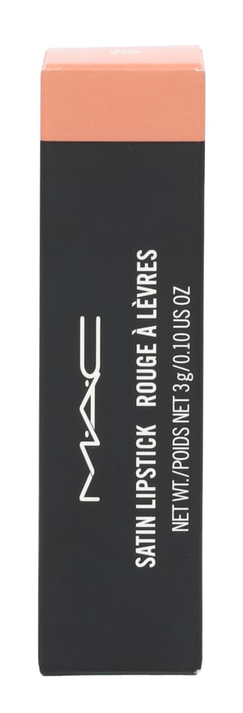 MAC Myth Satin Lipstick, tono Myth para looks versátiles y cotidianos.