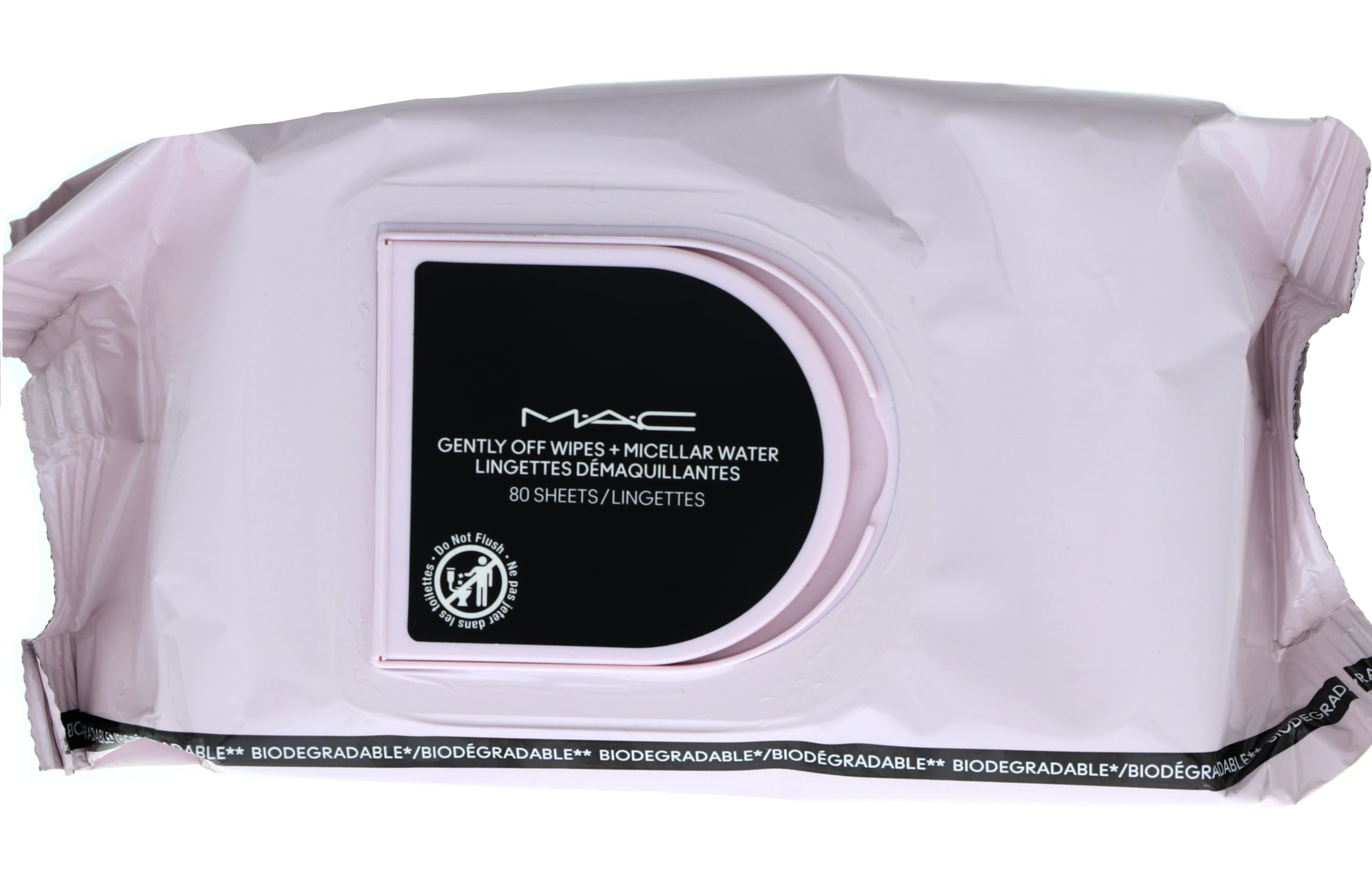 MAC Toallitas Desmaquillantes con Agua Micelar, uso diario para piel fresca.