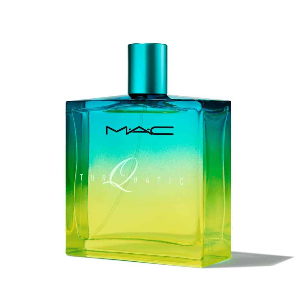 M·A·C Turquatic: botella frontal, fragancia marina para uso diario.
