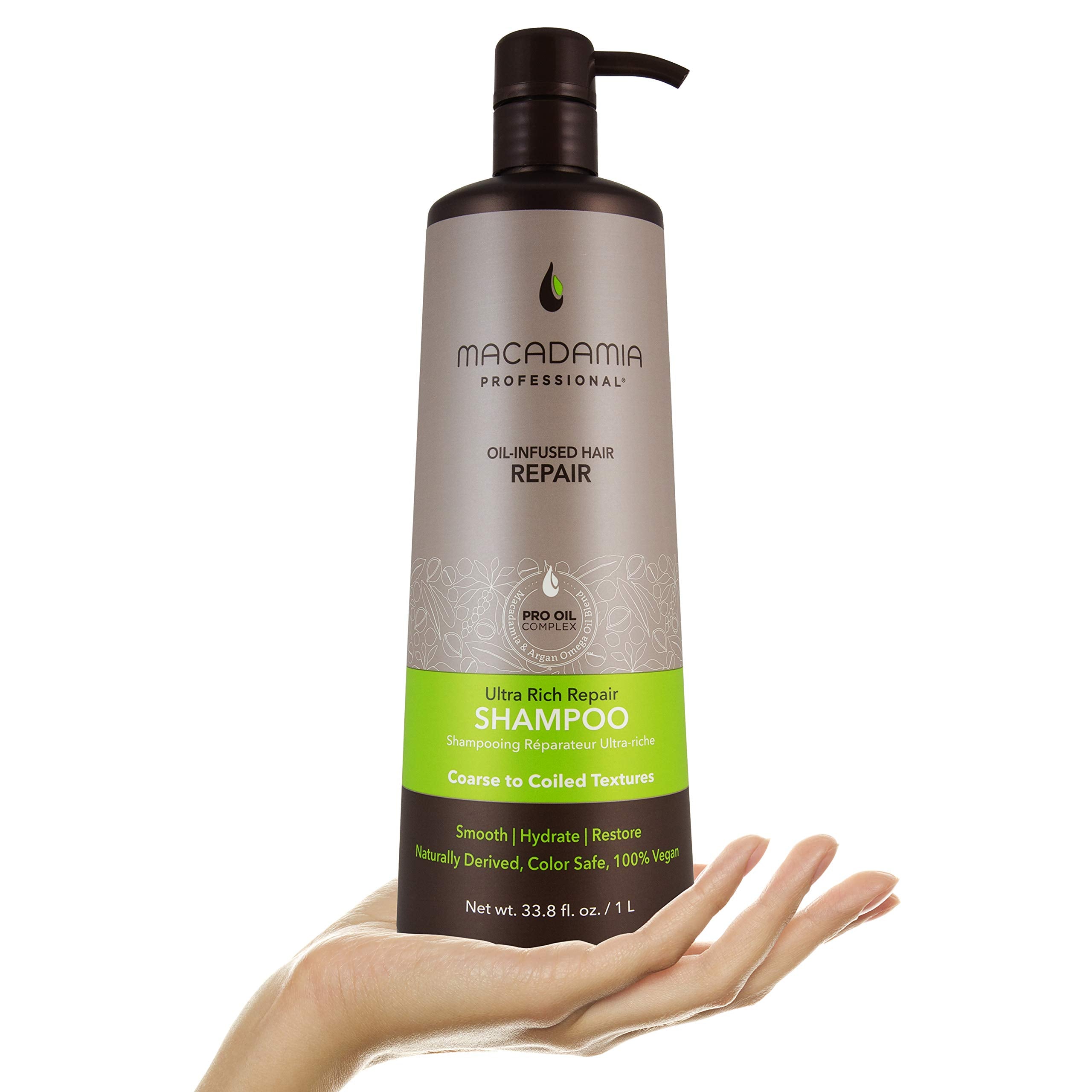 Macadamia Professional Champú Ultra Rica, rutina de cabello diaria.