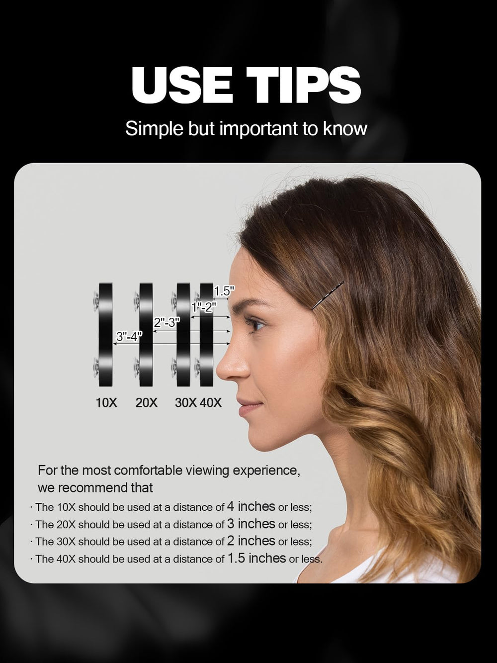 Macaki pinzas incluidas para retoques rápidos de vello facial