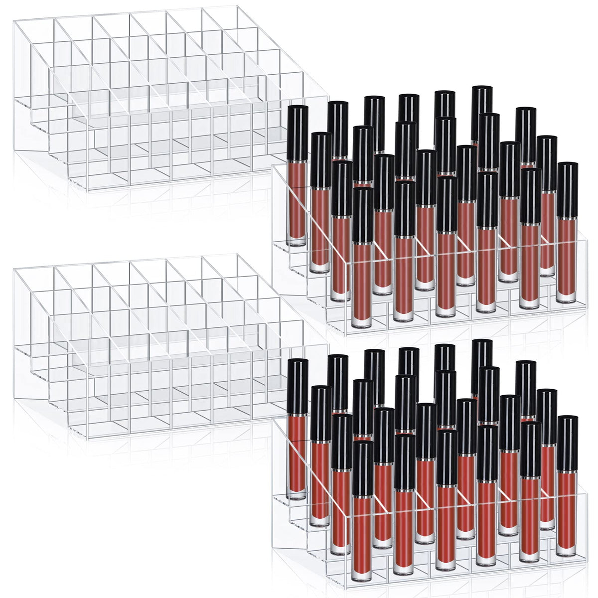 Macarrie organizador de labiales con 4 piezas para ordenar tu tocador