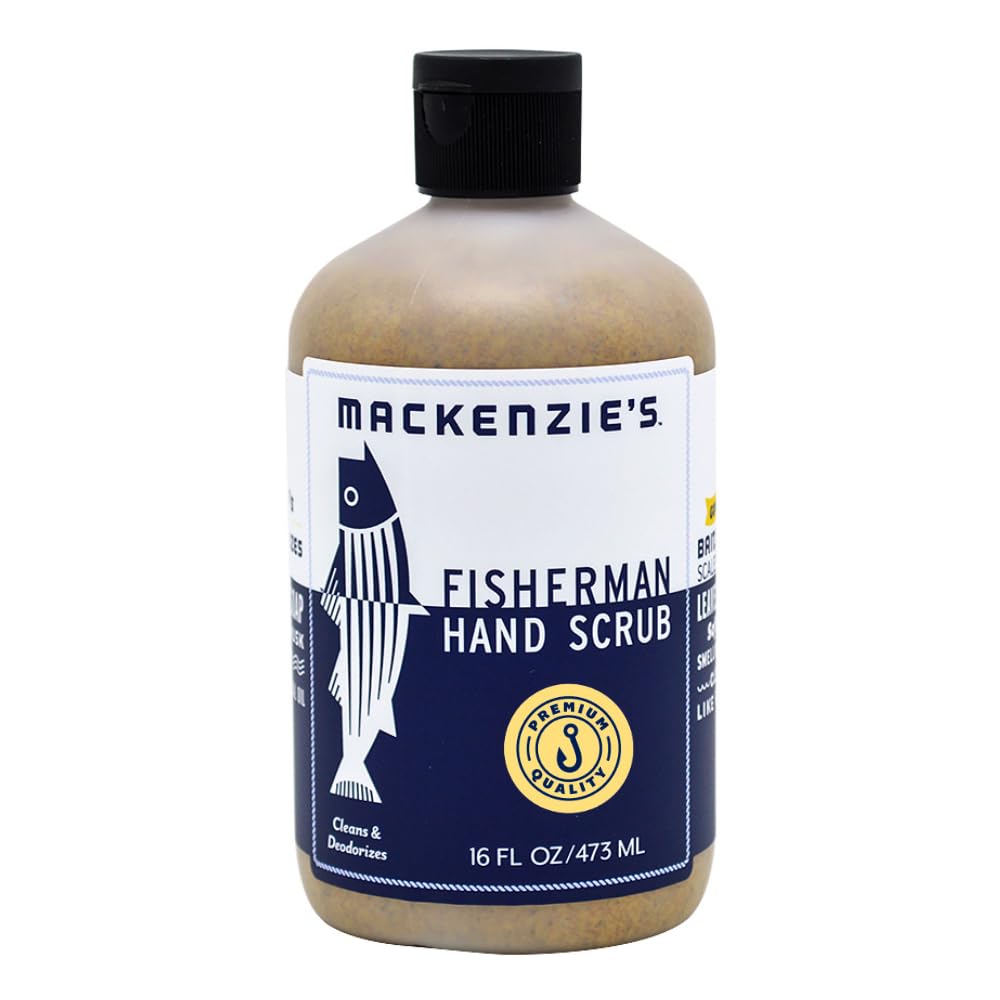 MACKENZIE'S Fisherman Hand Scrub, bote 16 oz, limpieza eficiente para manos tras trabajo duro
