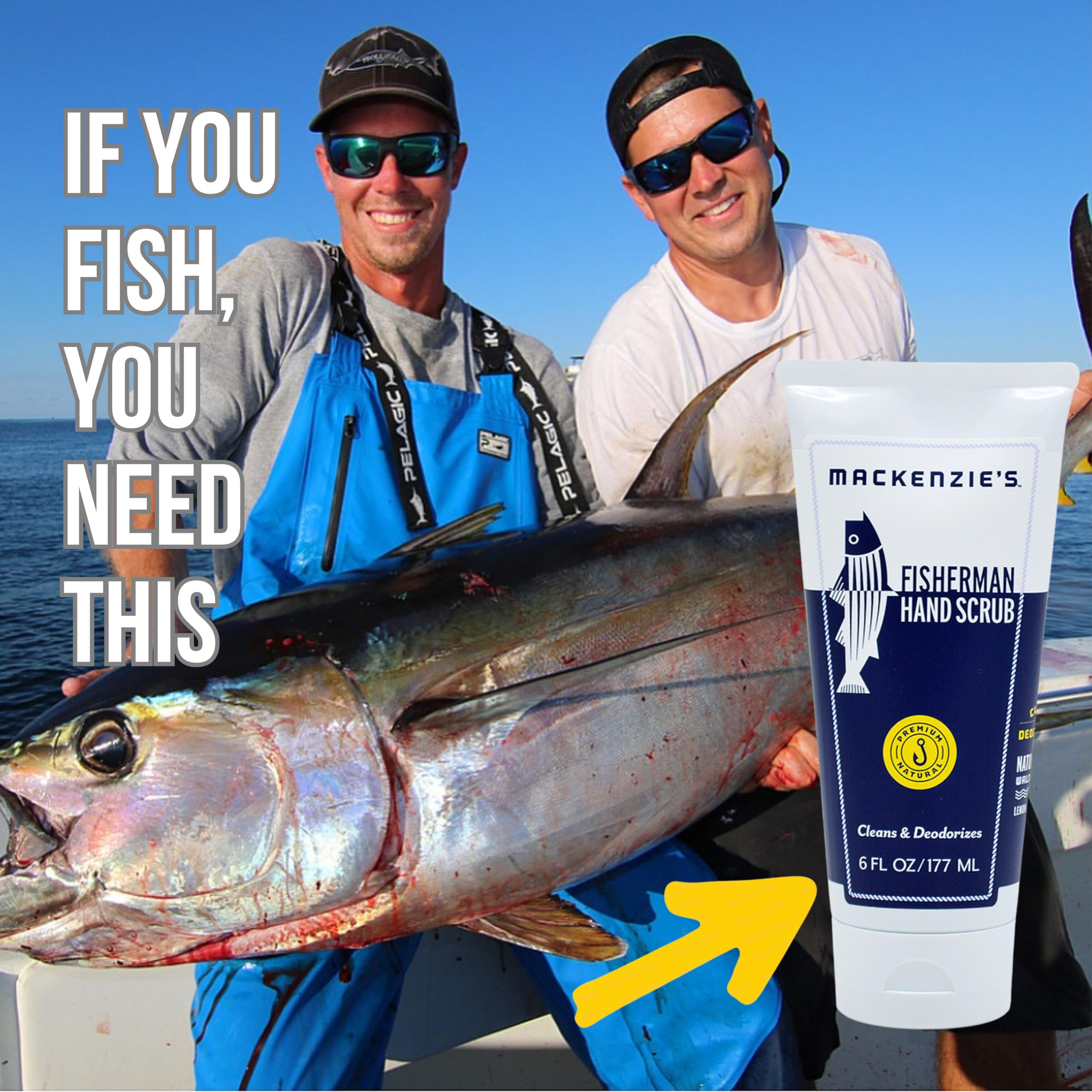MacKenzie's Fisherman Hand Scrub: libre de parabenos para piel sensible.
