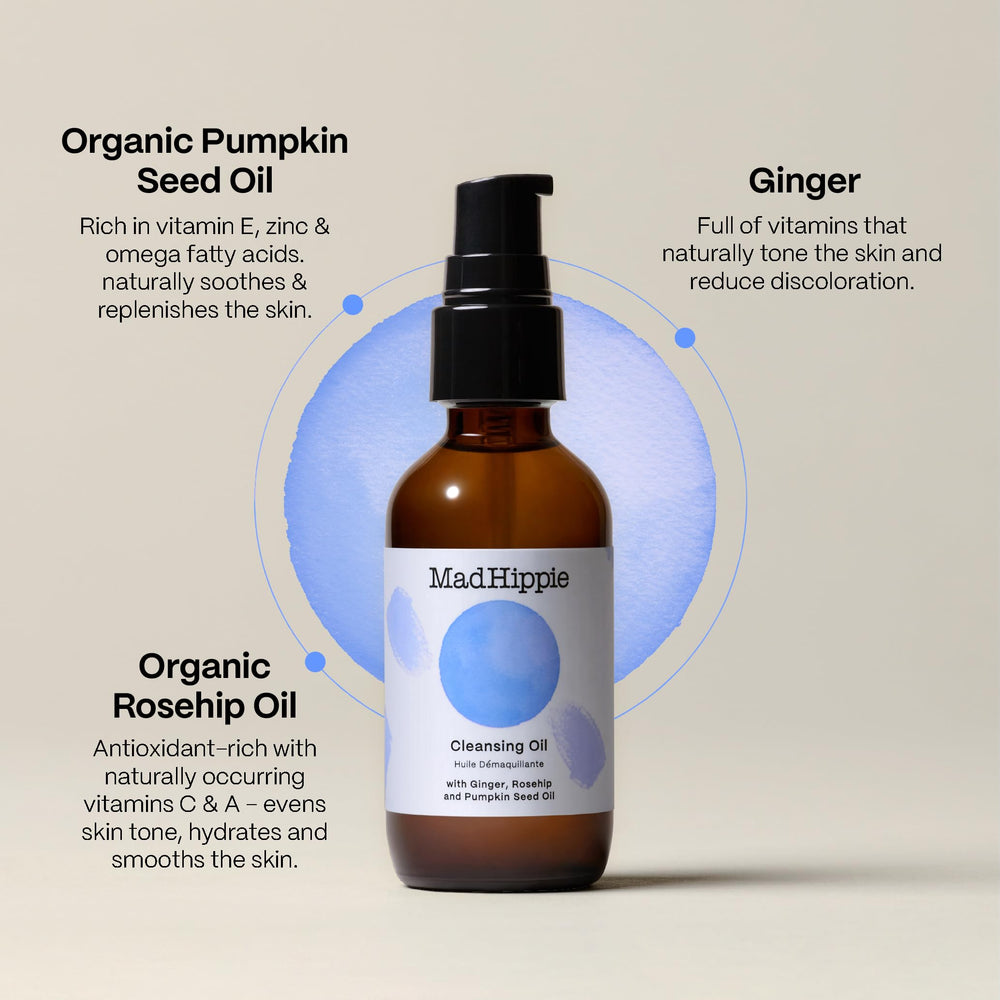 Mad Hippie Aceite Nutritivo Piel Seca: hidratación profunda durante la limpieza.