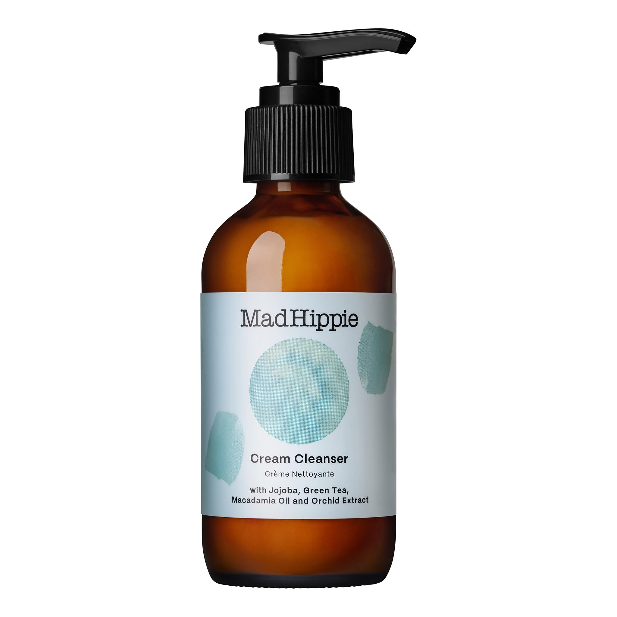 Mad Hippie crema limpiadora facial en botella, limpia suavemente sin resecar la piel sensible.