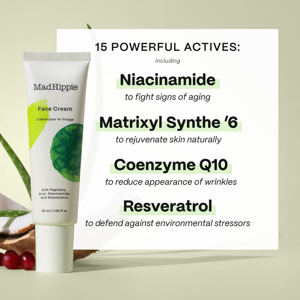 Huile de jojoba biologique de Mad Hippie nourrissant et protégeant la peau.