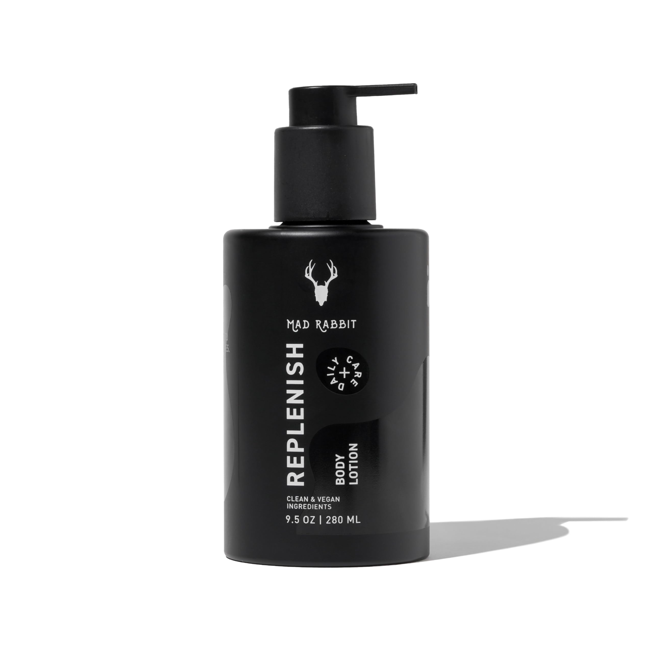 Mad Rabbit Replenish loción corporal sin fragancia para piel suave.
