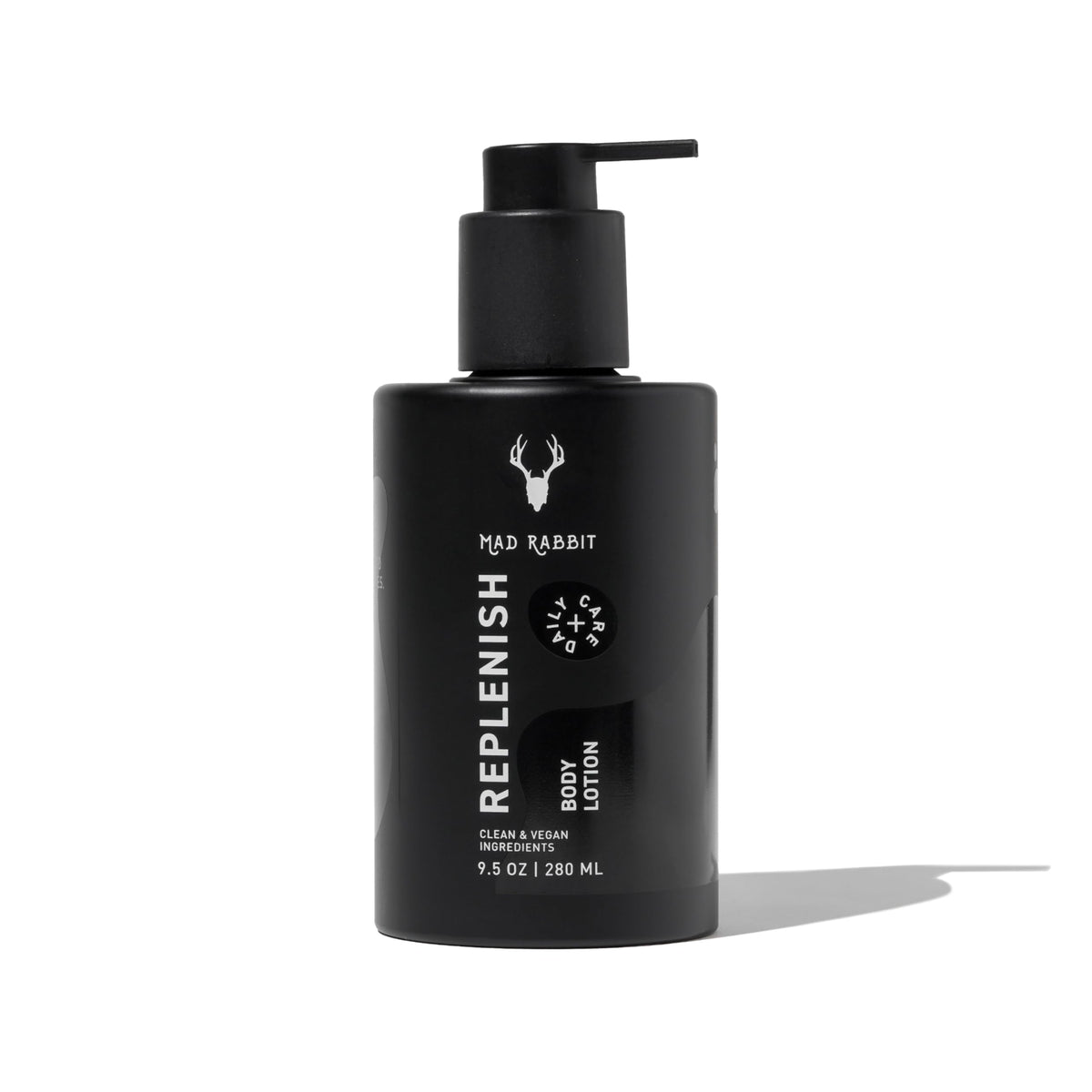 Mad Rabbit Replenish loción corporal sin fragancia para piel suave.