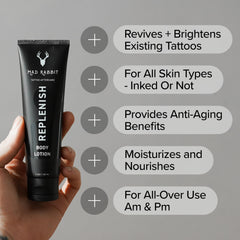 Mad Rabbit Replenish: aplicación suave tras tatuaje.