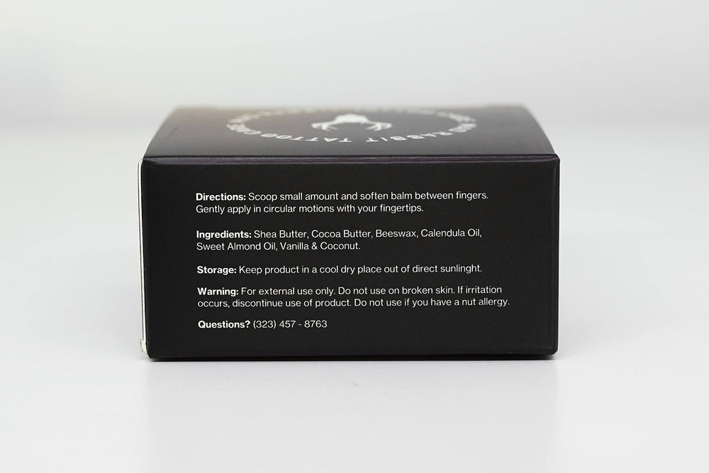 Ingredientes naturales en Mad Rabbit Tattoo Balm para la piel.