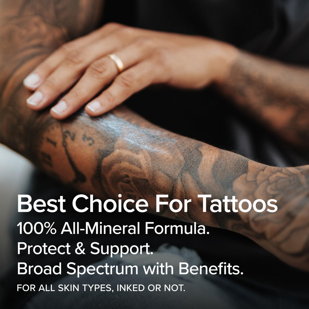 Consejo para tatuajes: aplicar encima de la loción diaria para defensa adicional.