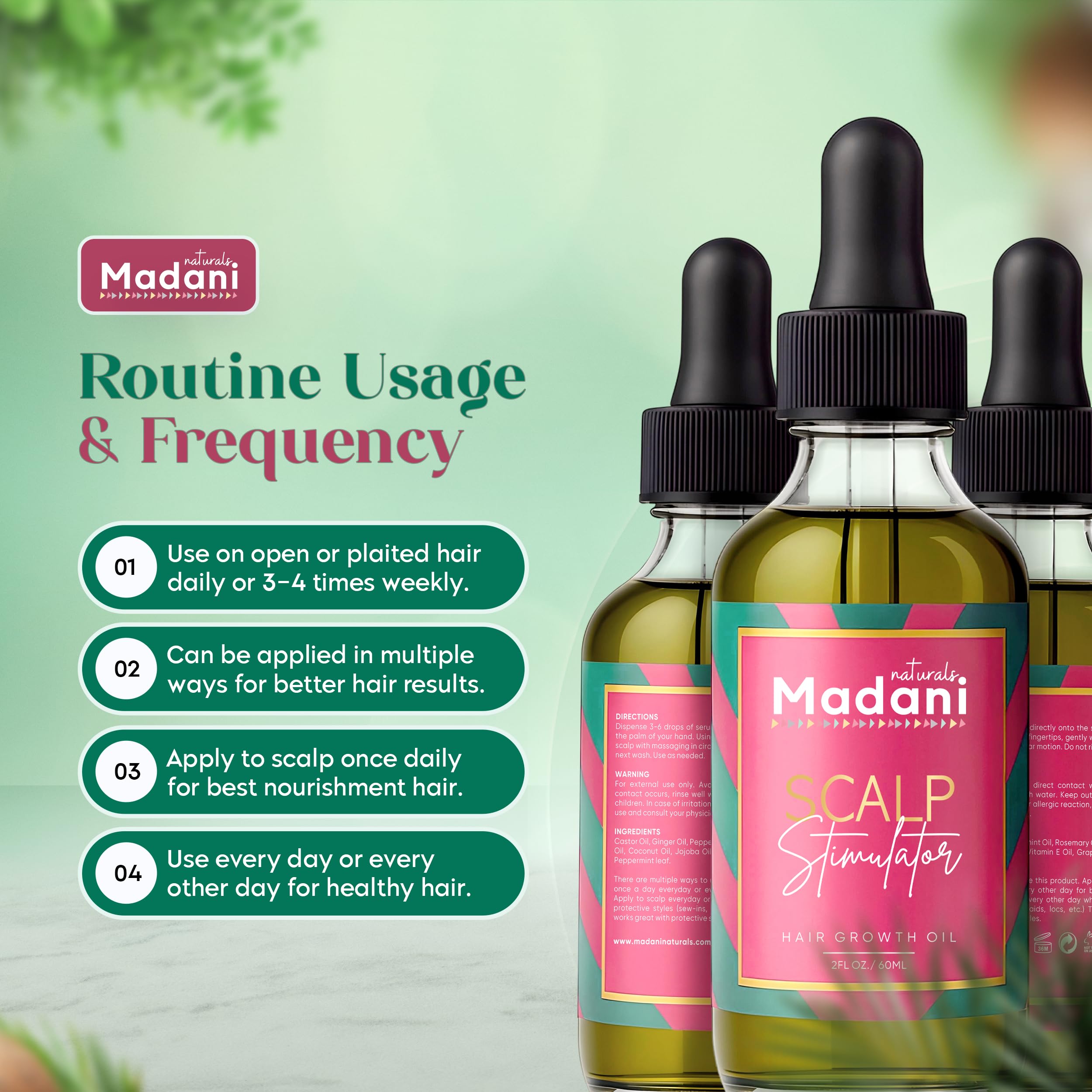 Madani Naturals Aceite Menta y Romero en Proceso: aroma refrescante para bienestar diario