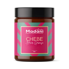Madani Naturals Chebe Grasa: bote de crema capilar hidratante para el cuero cabelludo.
