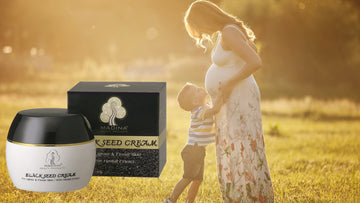 Madina crema facial semilla negra, ingredientes herbales para nutrición diaria.