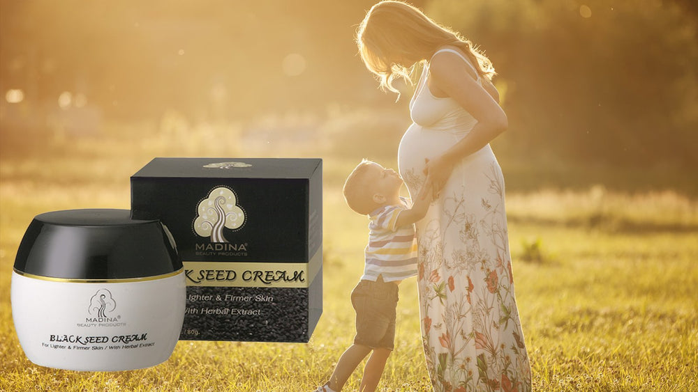 Madina crema facial semilla negra, ingredientes herbales para nutrición diaria.
