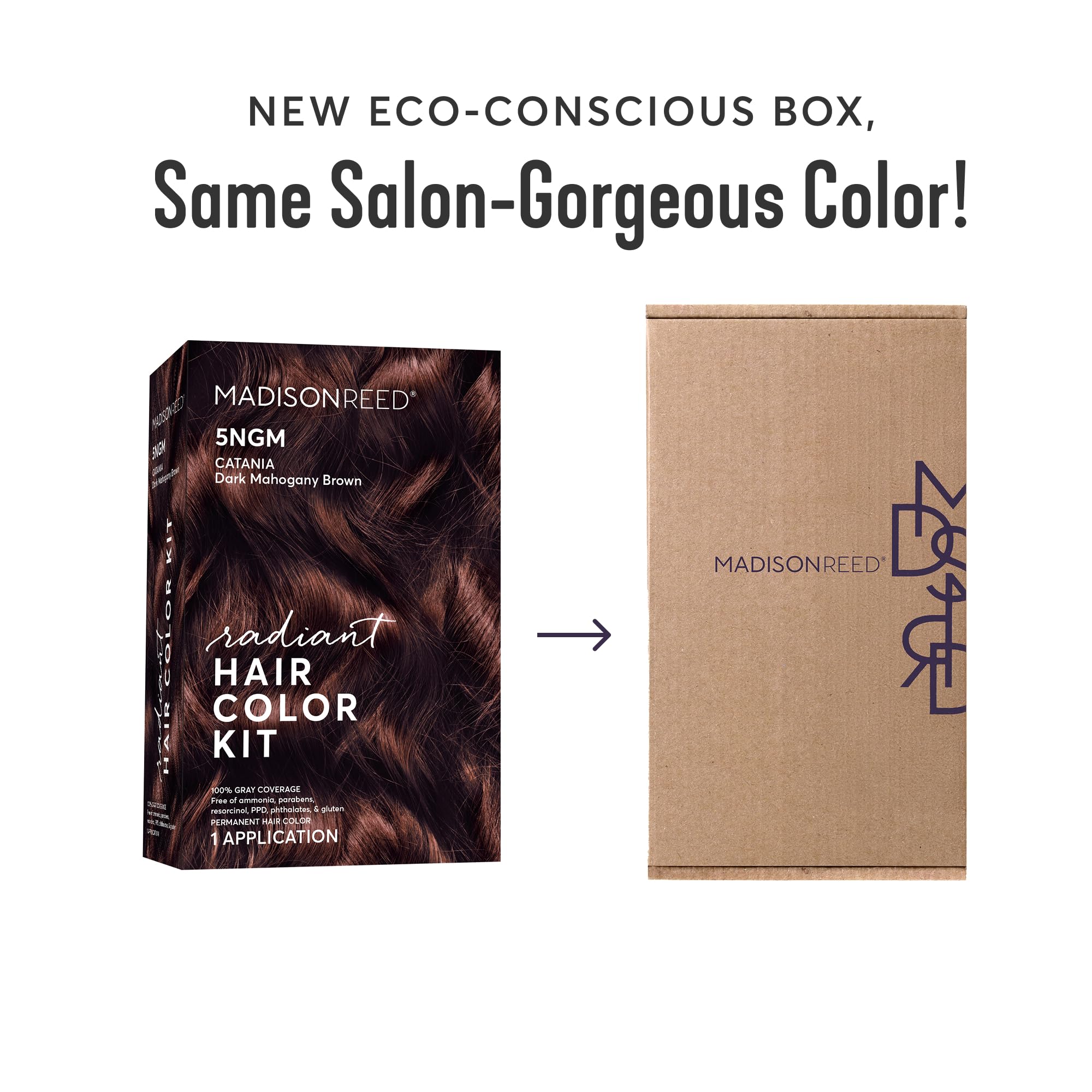 Activateur couleur crème Madison Reed pour application homogène.