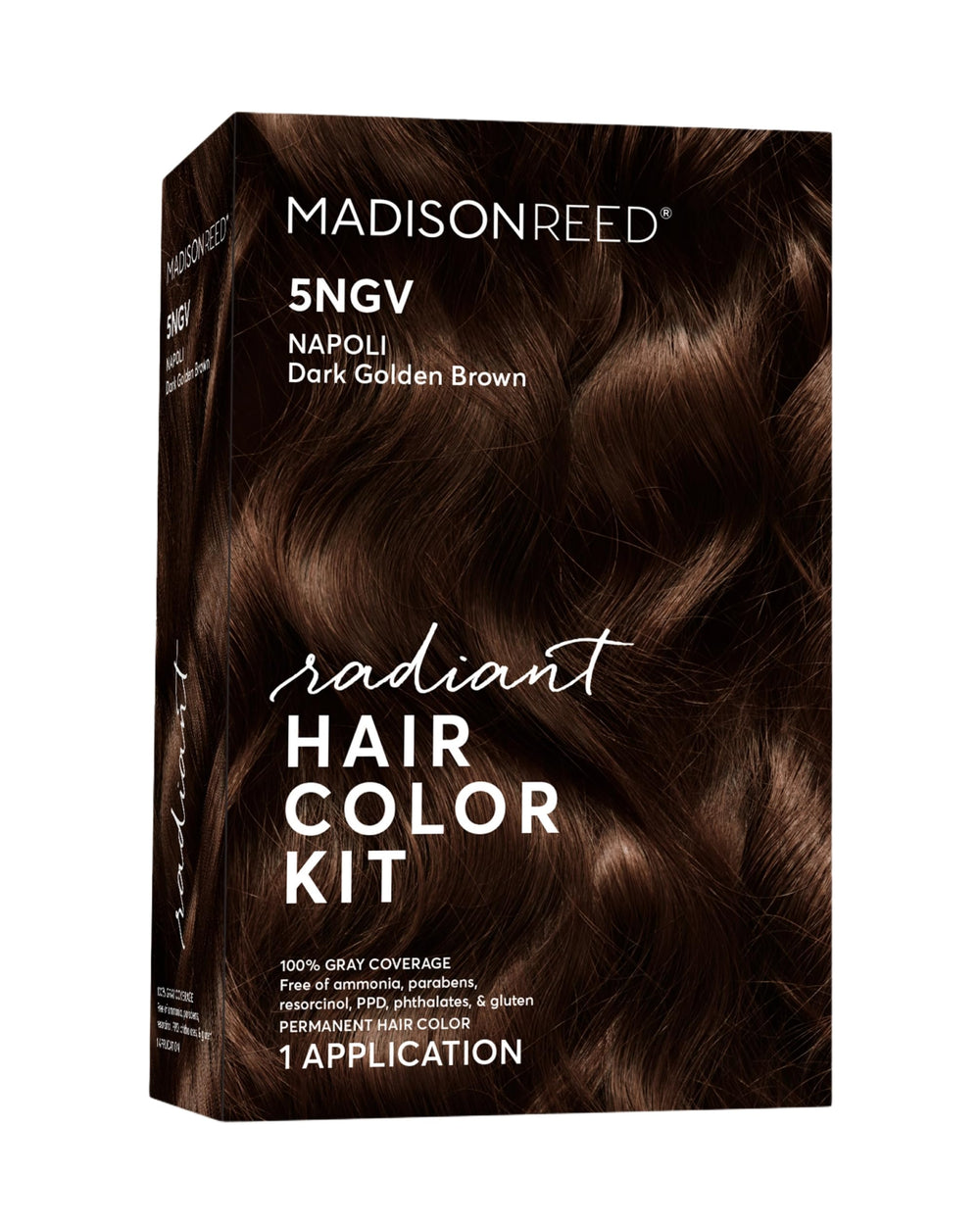 Madison Reed Radiant con tono marrón dorado oscuro para difuminar canas.