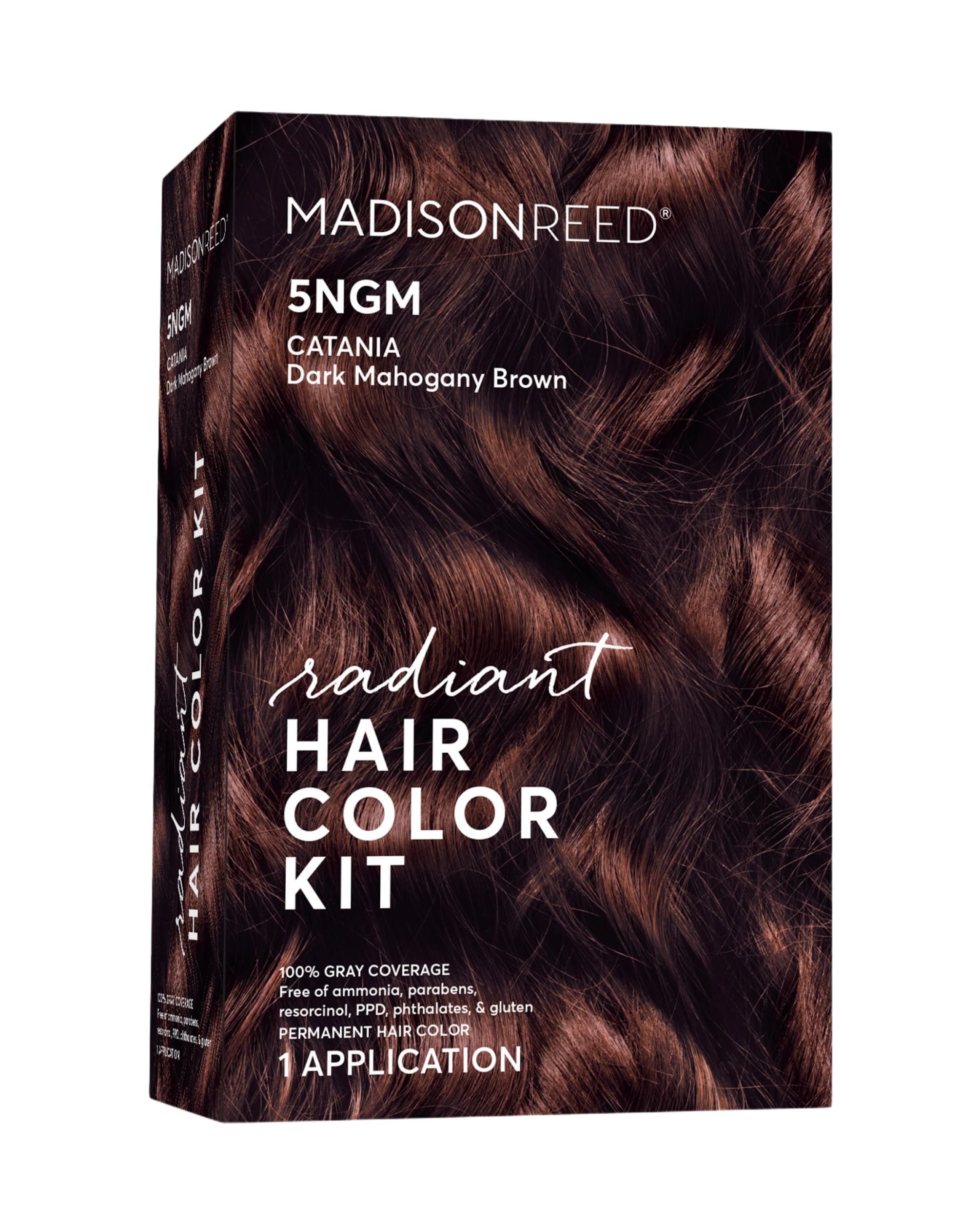 Kit Madison Reed couleur cannelle foncée brun mahogany doré pour reflets naturels.